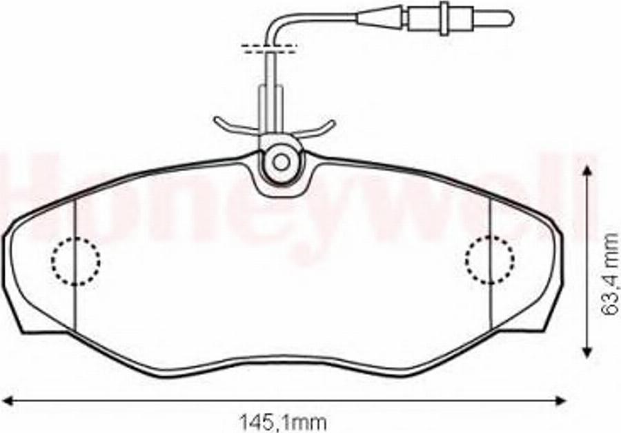 BENDIX 573095B - Гальмівні колодки, дискові гальма autocars.com.ua