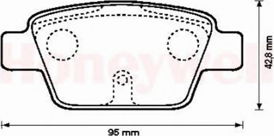 BENDIX 573105B - Тормозные колодки, дисковые, комплект avtokuzovplus.com.ua