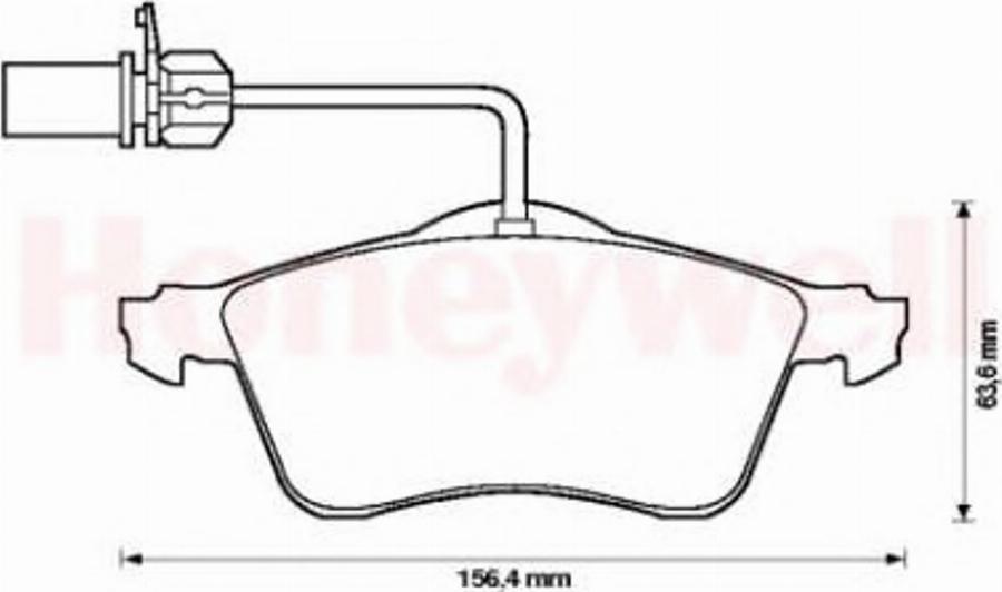 BENDIX 573106B - Тормозные колодки, дисковые, комплект autodnr.net