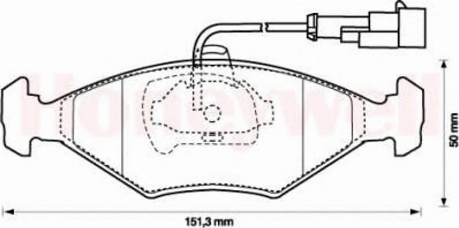 BENDIX 573109B - Тормозные колодки, дисковые, комплект autodnr.net