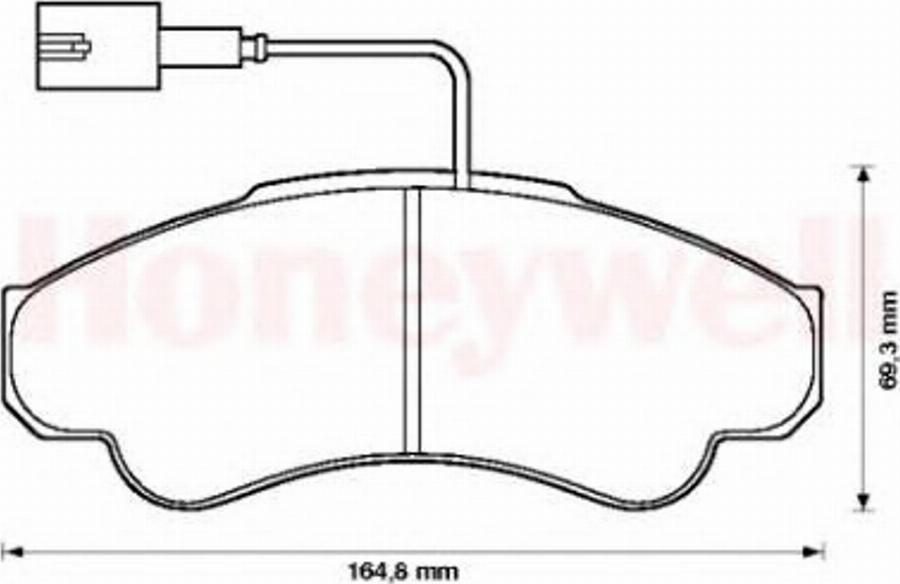 BENDIX 573114B - Гальмівні колодки, дискові гальма autocars.com.ua