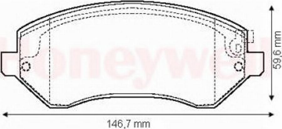 BENDIX 573118 B - Гальмівні колодки, дискові гальма autocars.com.ua