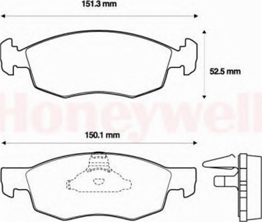 BENDIX 573130B - Тормозные колодки, дисковые, комплект autodnr.net