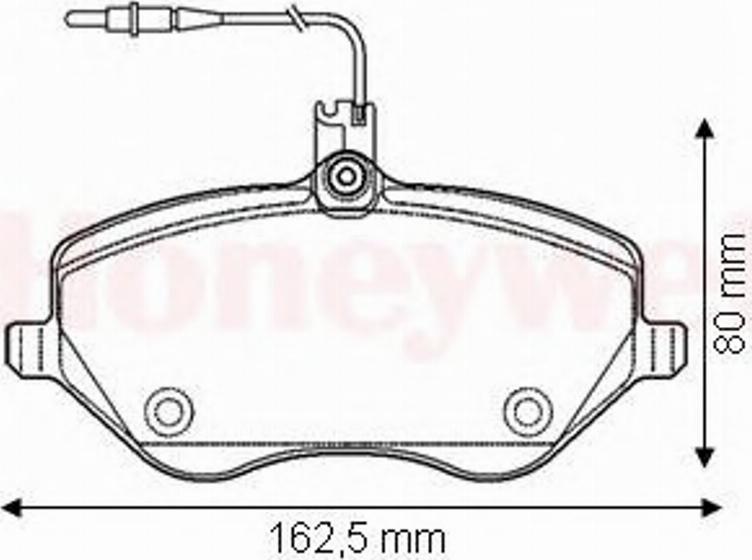 BENDIX 573131B - Гальмівні колодки, дискові гальма autocars.com.ua