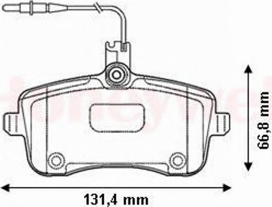 BENDIX 573132B - Тормозные колодки, дисковые, комплект avtokuzovplus.com.ua