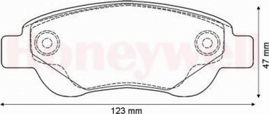 BENDIX 573135B - Тормозные колодки, дисковые, комплект autodnr.net