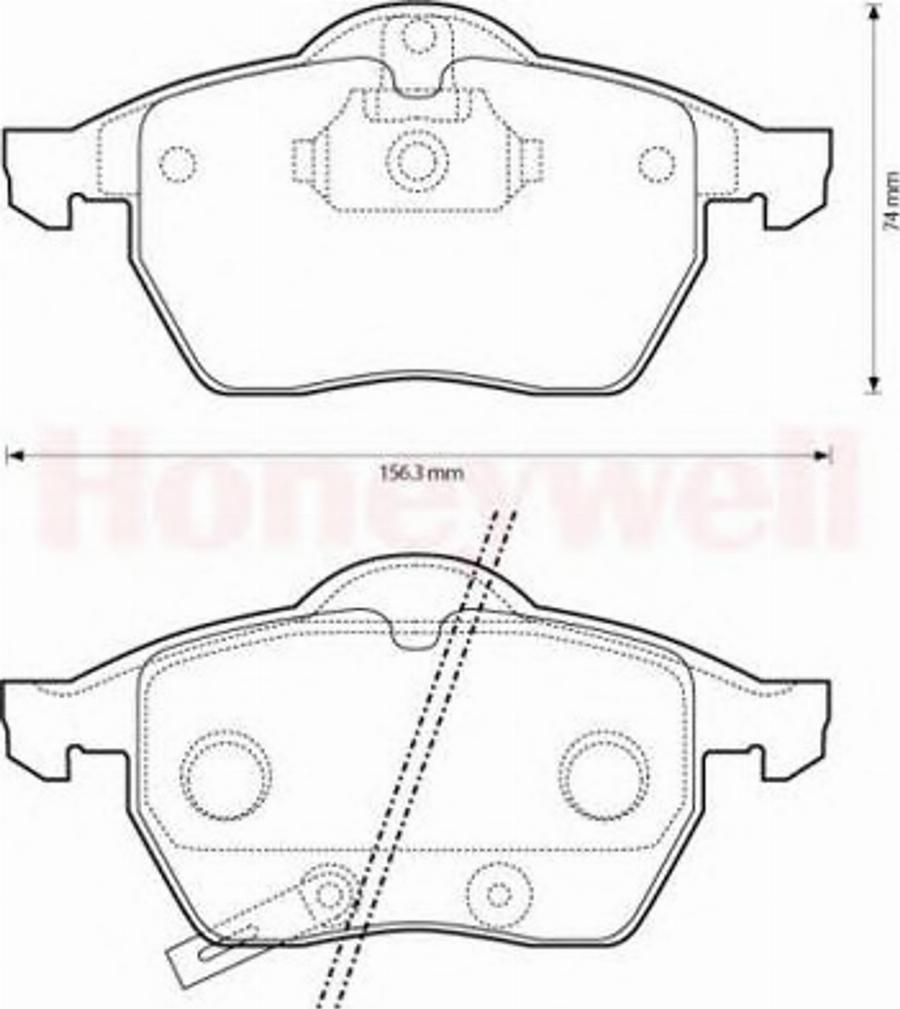 BENDIX 573146B - Тормозные колодки, дисковые, комплект autodnr.net