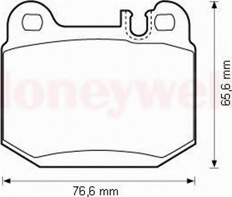 BENDIX 573147B - Гальмівні колодки, дискові гальма autocars.com.ua