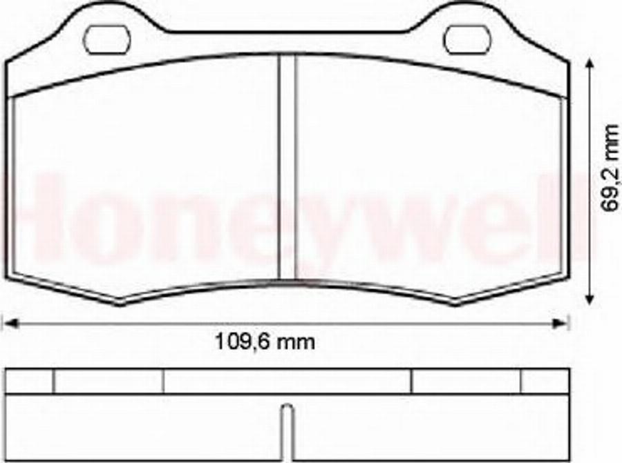 BENDIX 573149B - Тормозные колодки, дисковые, комплект autodnr.net