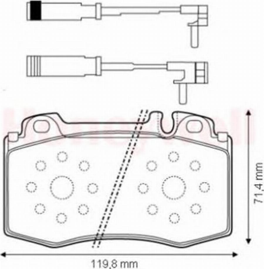 BENDIX 573152B - Тормозные колодки, дисковые, комплект autodnr.net