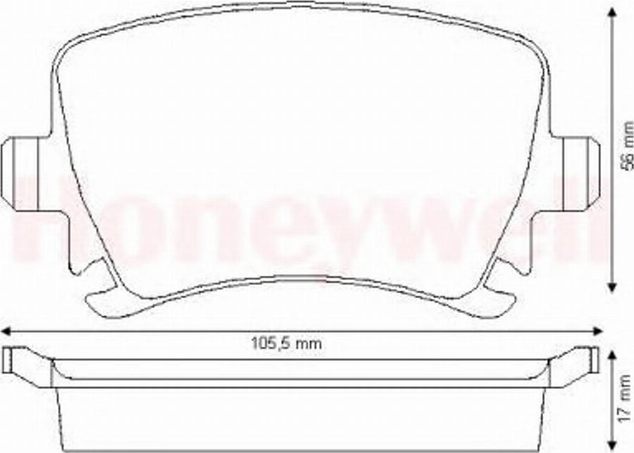 BENDIX 573158B - Тормозные колодки, дисковые, комплект autodnr.net