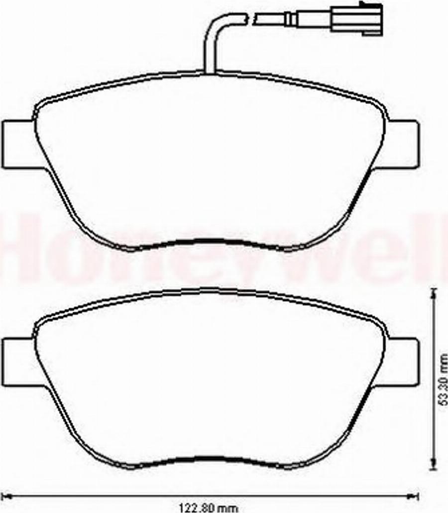 BENDIX 573164B - Гальмівні колодки, дискові гальма autocars.com.ua