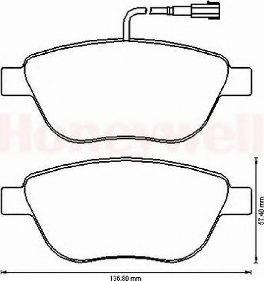 BENDIX 573165B - Гальмівні колодки, дискові гальма autocars.com.ua