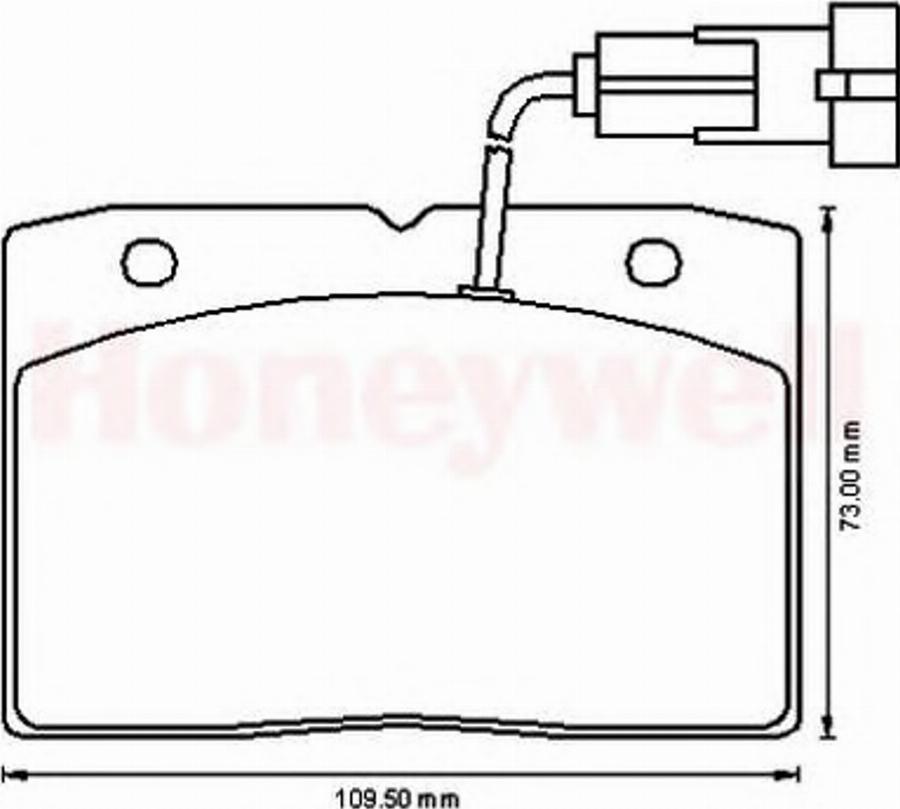 BENDIX 573174B - Тормозные колодки, дисковые, комплект avtokuzovplus.com.ua