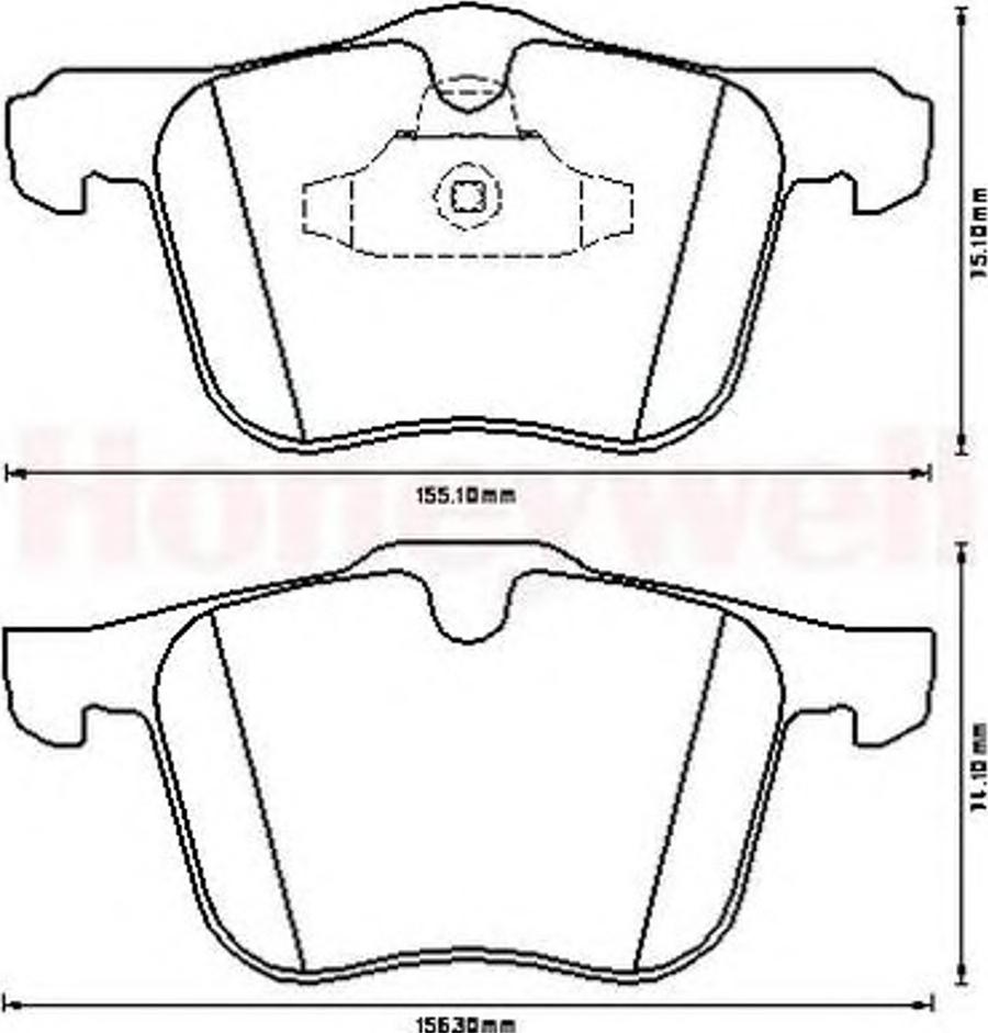 BENDIX 573179B - Тормозные колодки, дисковые, комплект autodnr.net