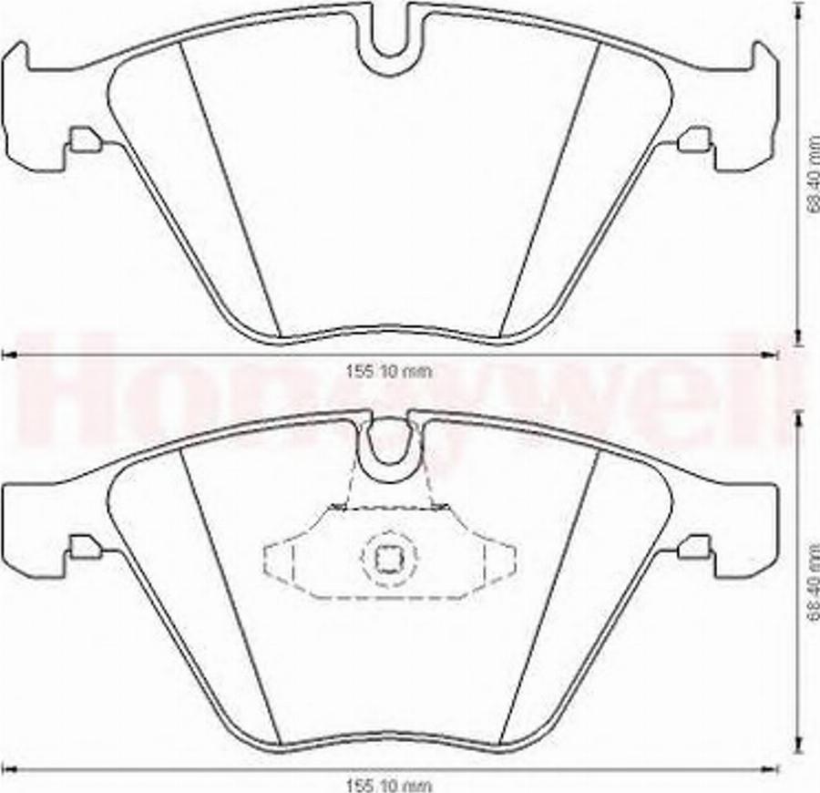 BENDIX 573181B - Гальмівні колодки, дискові гальма autocars.com.ua