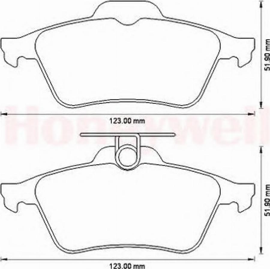 BENDIX 573186B - Тормозные колодки, дисковые, комплект avtokuzovplus.com.ua