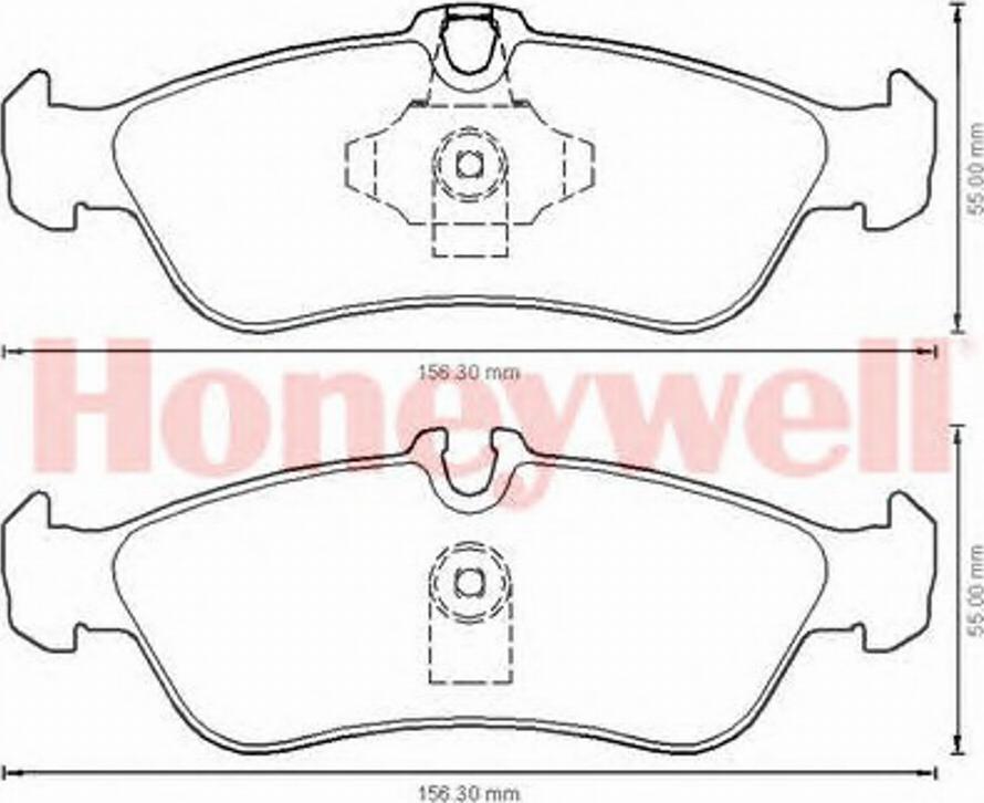 BENDIX 573191B - Тормозные колодки, дисковые, комплект avtokuzovplus.com.ua