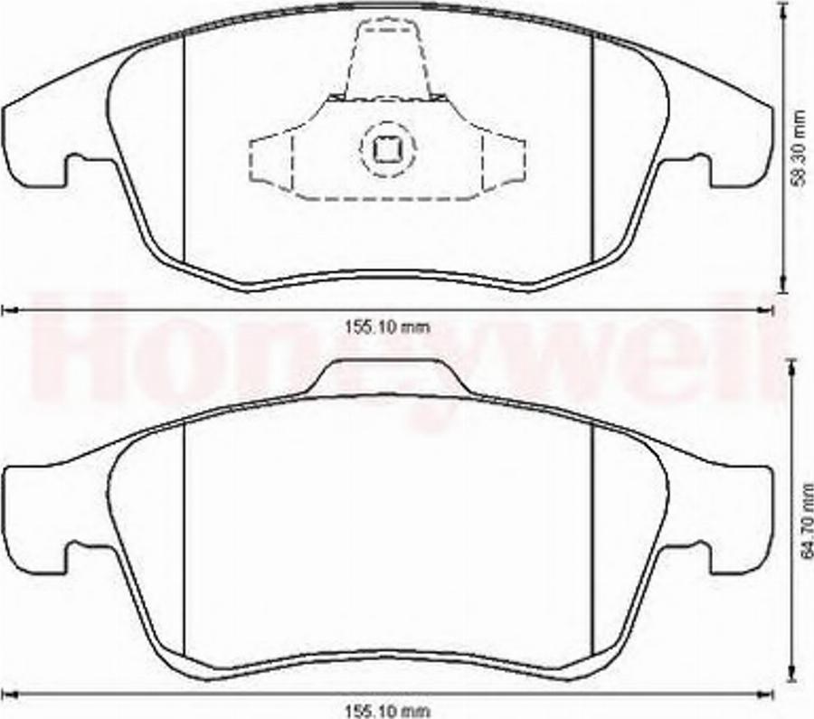 BENDIX 573192B - Тормозные колодки, дисковые, комплект autodnr.net