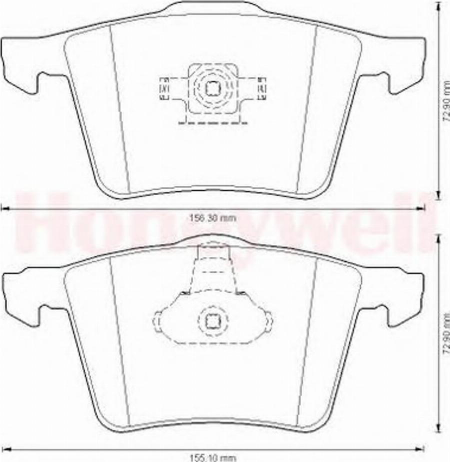 BENDIX 573199B - Гальмівні колодки, дискові гальма autocars.com.ua