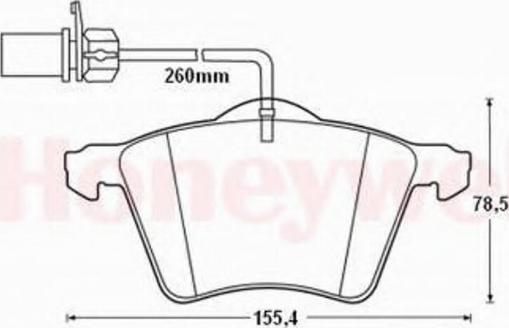 BENDIX 573206B - Гальмівні колодки, дискові гальма autocars.com.ua