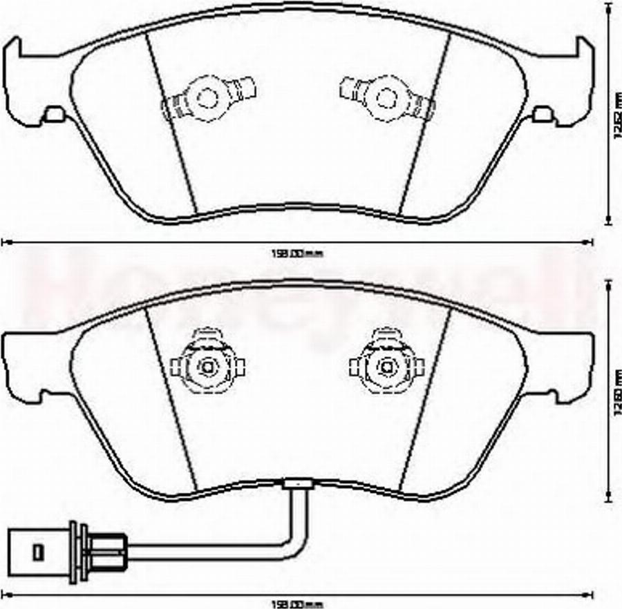 BENDIX 573207B - Тормозные колодки, дисковые, комплект avtokuzovplus.com.ua