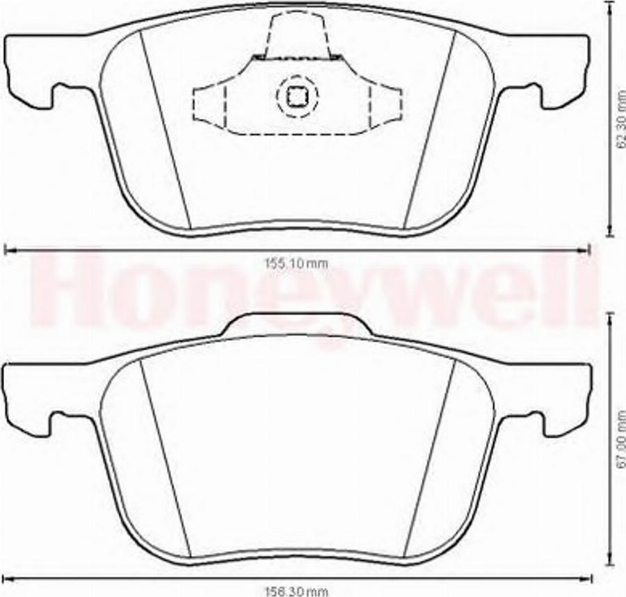 BENDIX 573209B - Гальмівні колодки, дискові гальма autocars.com.ua