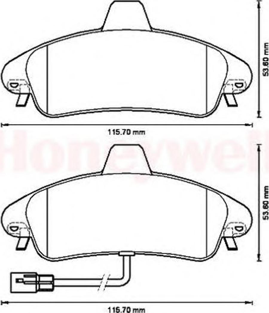 BENDIX 573214B - Гальмівні колодки, дискові гальма autocars.com.ua