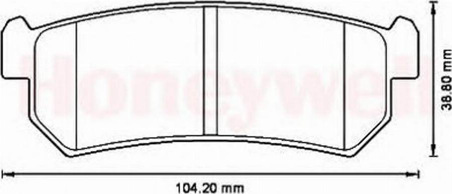 BENDIX 573216B - Тормозные колодки, дисковые, комплект autodnr.net