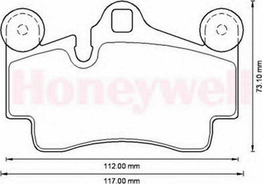 BENDIX 573227B - Тормозные колодки, дисковые, комплект autodnr.net