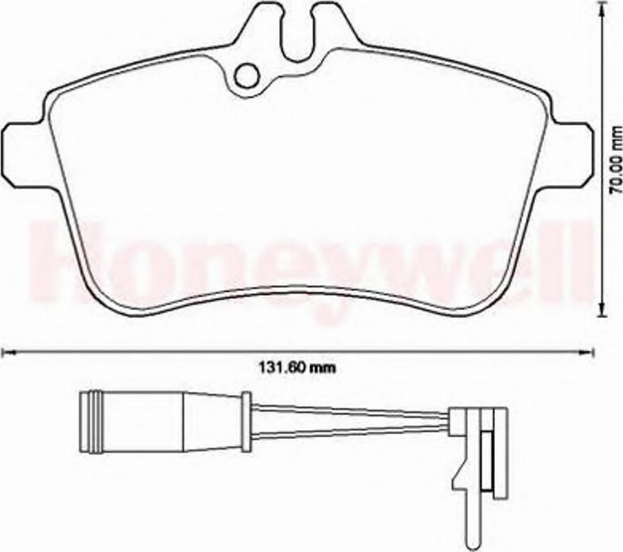 BENDIX 573230B - Тормозные колодки, дисковые, комплект avtokuzovplus.com.ua