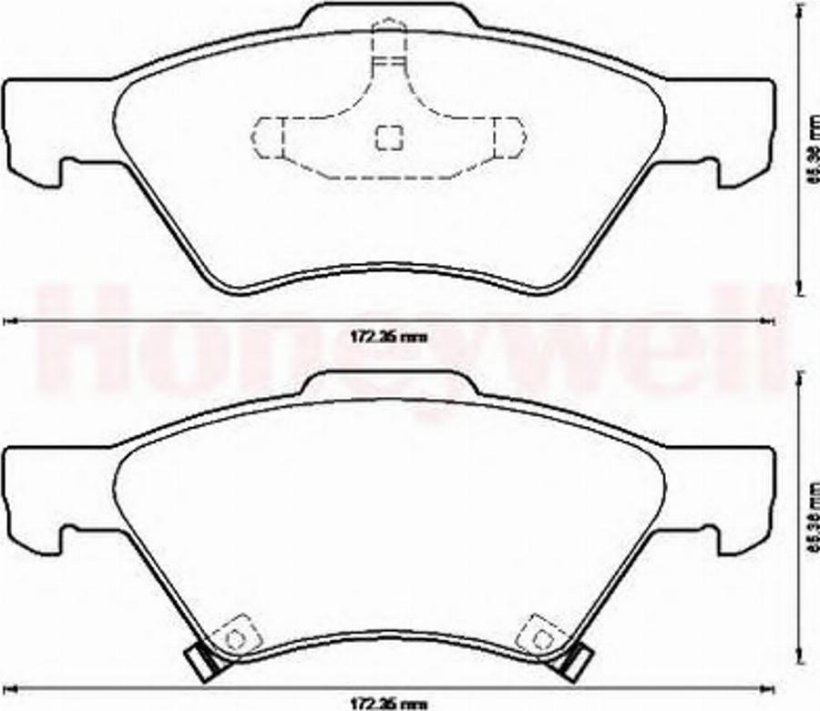 BENDIX 573238B - Гальмівні колодки, дискові гальма autocars.com.ua