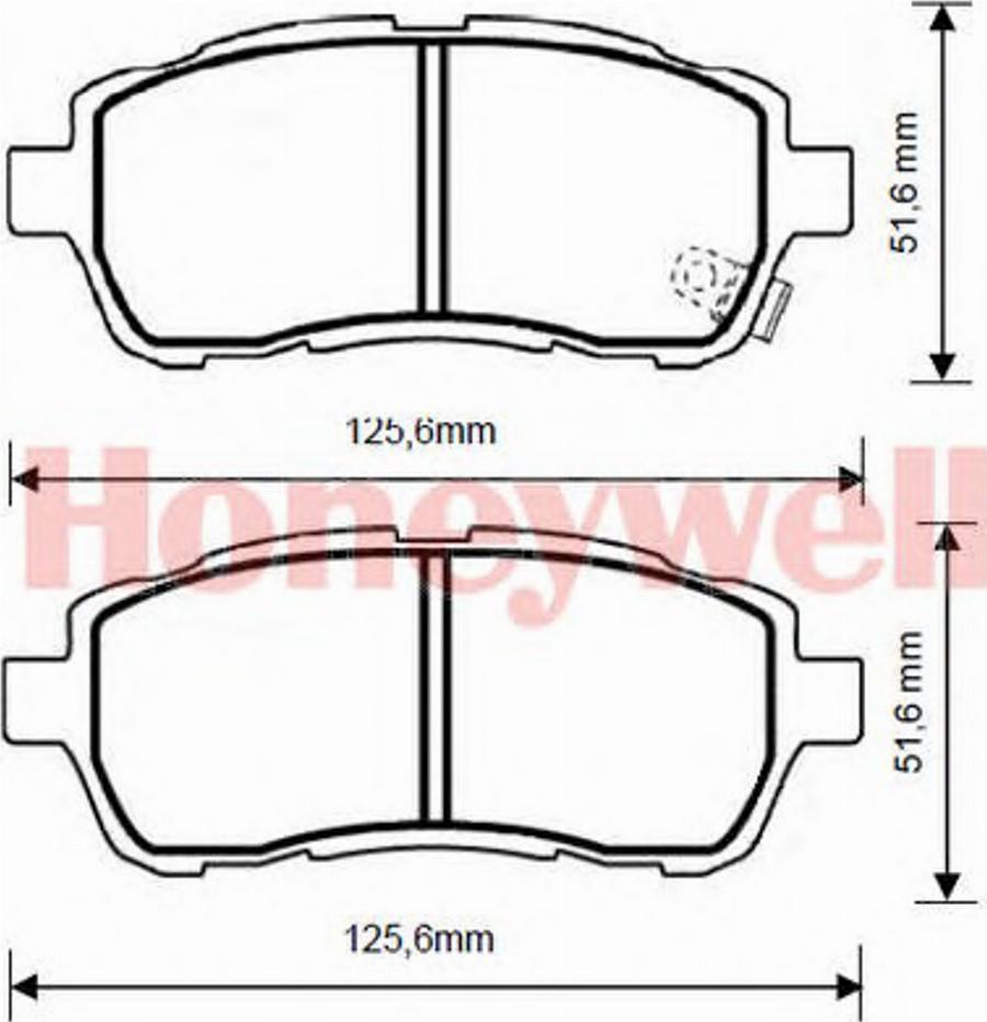 BENDIX 573249B - Тормозные колодки, дисковые, комплект avtokuzovplus.com.ua