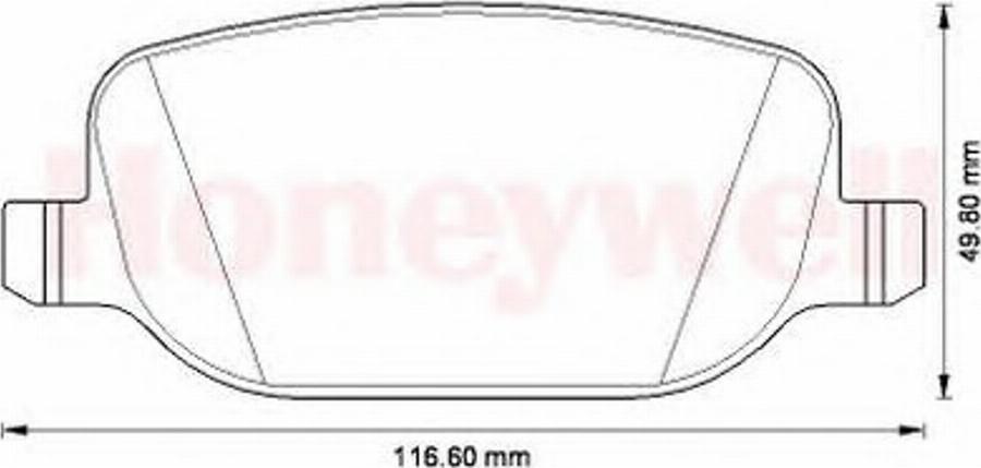 BENDIX 573252B - Тормозные колодки, дисковые, комплект autodnr.net