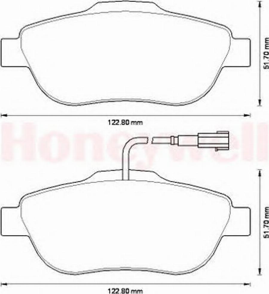 BENDIX 573266B - Тормозные колодки, дисковые, комплект autodnr.net