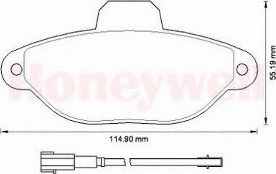 BENDIX 573267B - Гальмівні колодки, дискові гальма autocars.com.ua