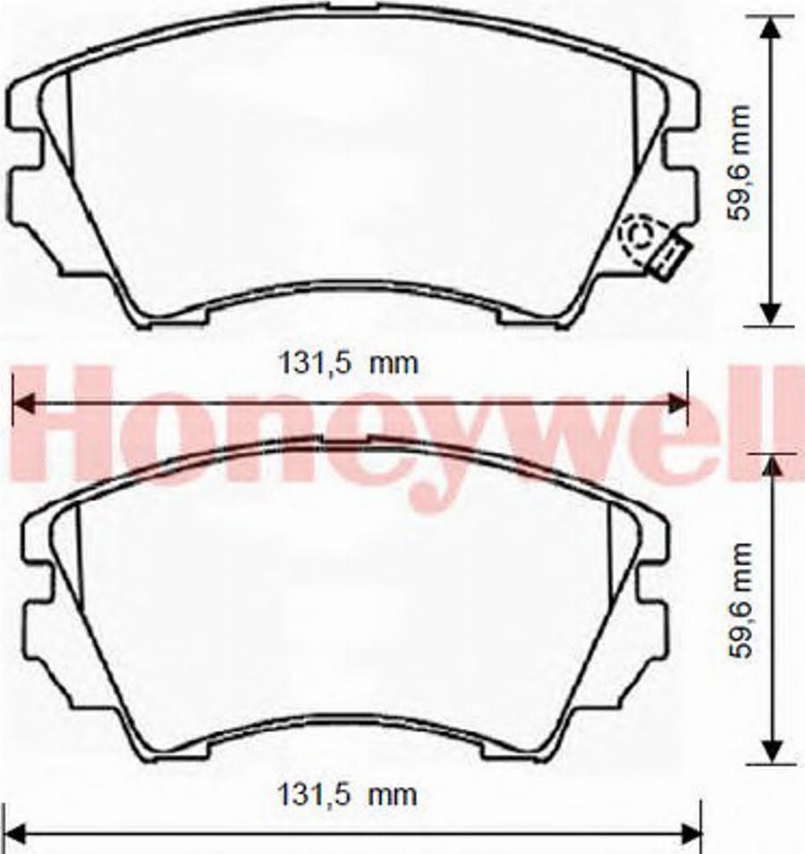 BENDIX 573269B - Гальмівні колодки, дискові гальма autocars.com.ua