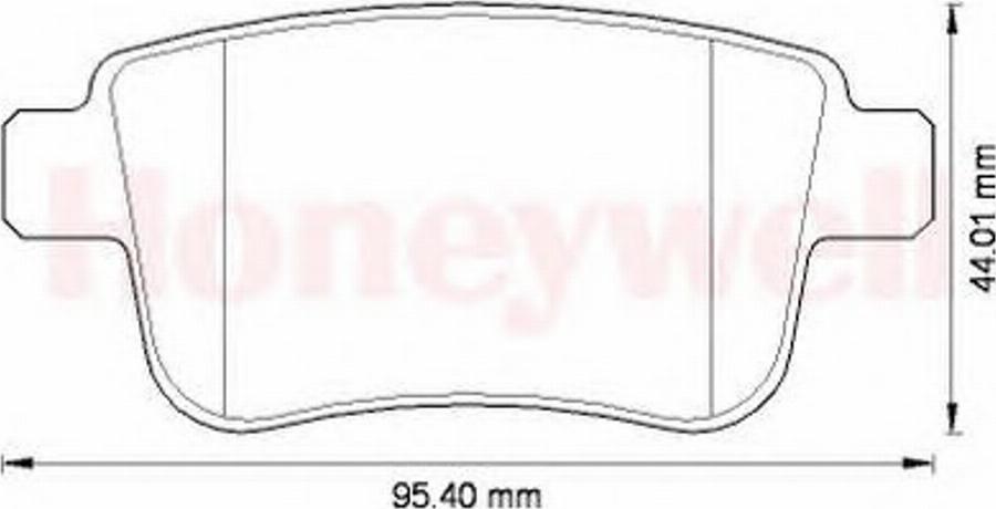 BENDIX 573272B - Тормозные колодки, дисковые, комплект avtokuzovplus.com.ua