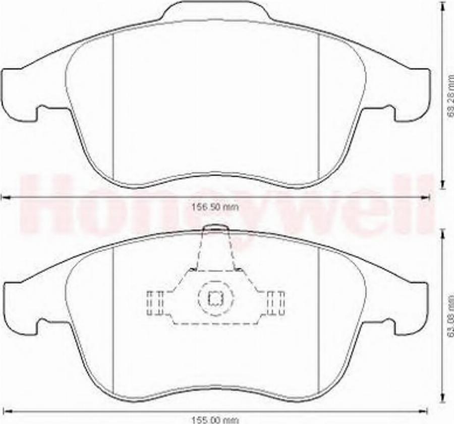 BENDIX 573273B - Тормозные колодки, дисковые, комплект autodnr.net