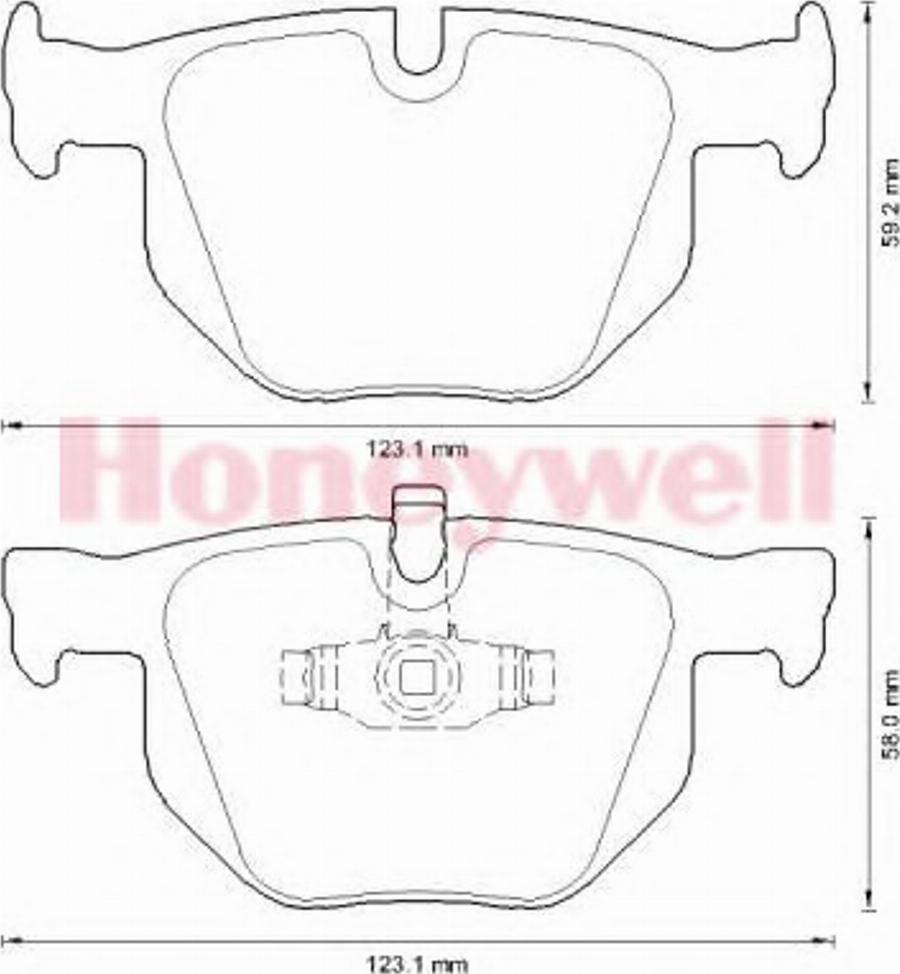 BENDIX 573285B - Тормозные колодки, дисковые, комплект avtokuzovplus.com.ua