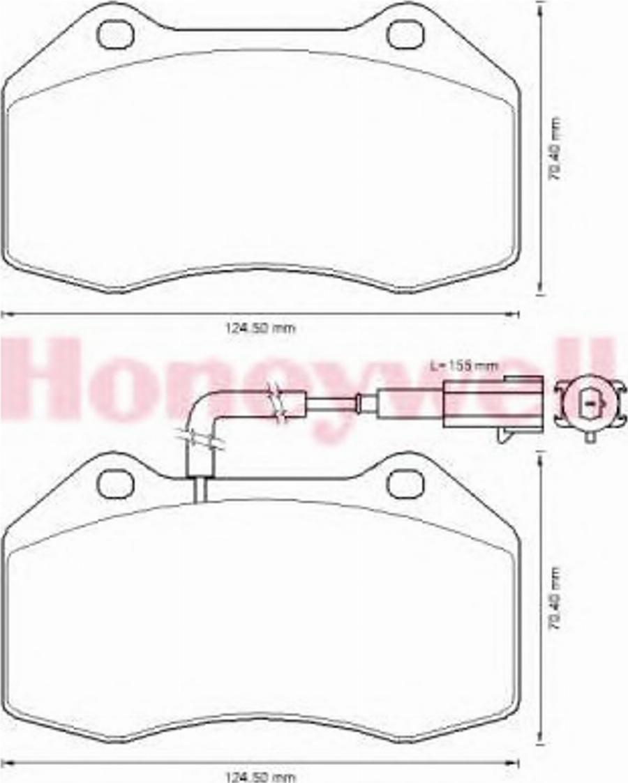 BENDIX 573290B - Гальмівні колодки, дискові гальма autocars.com.ua