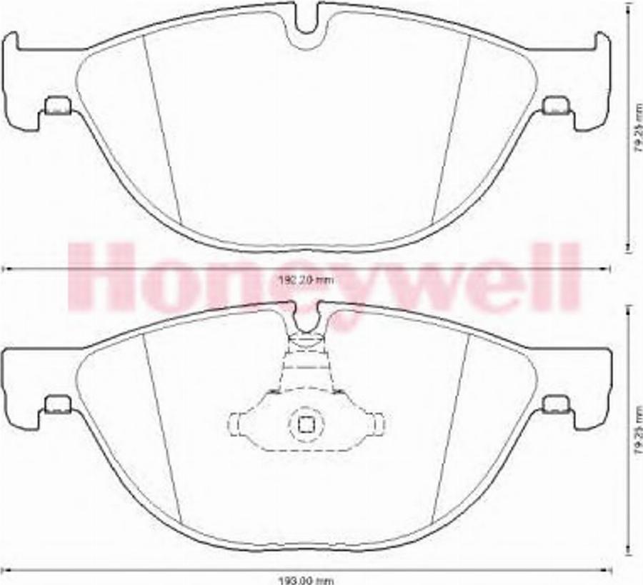 BENDIX 573292B - Гальмівні колодки, дискові гальма autocars.com.ua