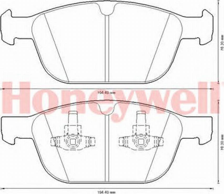 BENDIX 573293B - Тормозные колодки, дисковые, комплект avtokuzovplus.com.ua