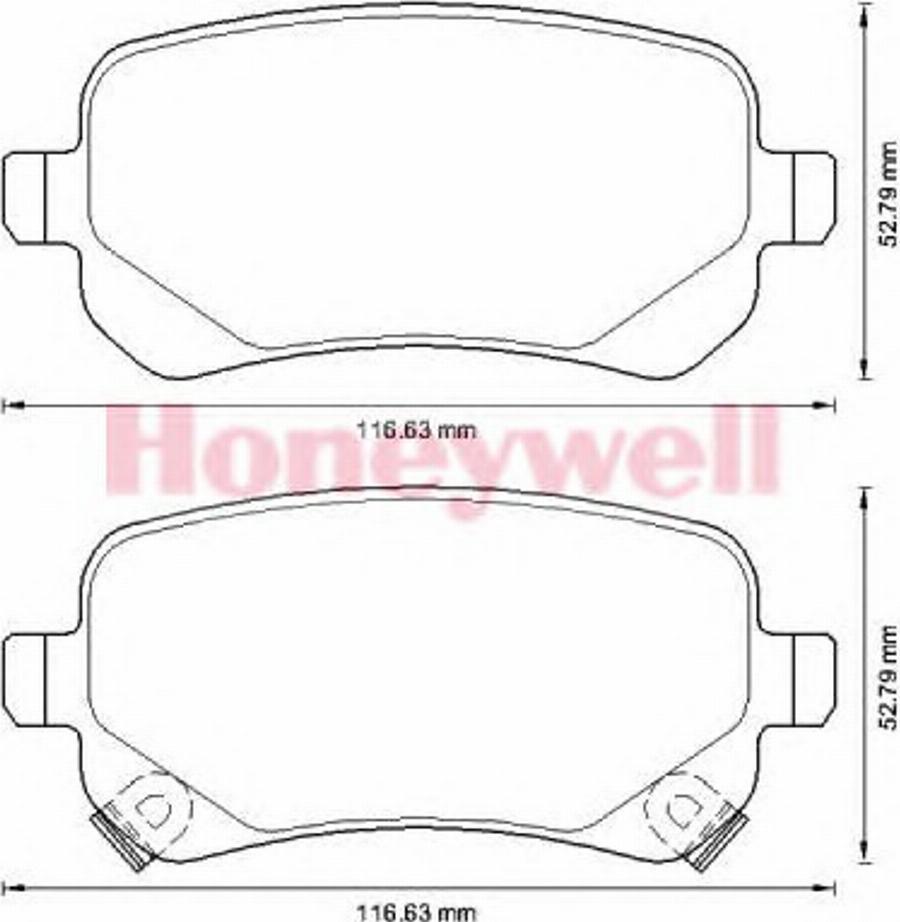 BENDIX 573299B - Тормозные колодки, дисковые, комплект avtokuzovplus.com.ua