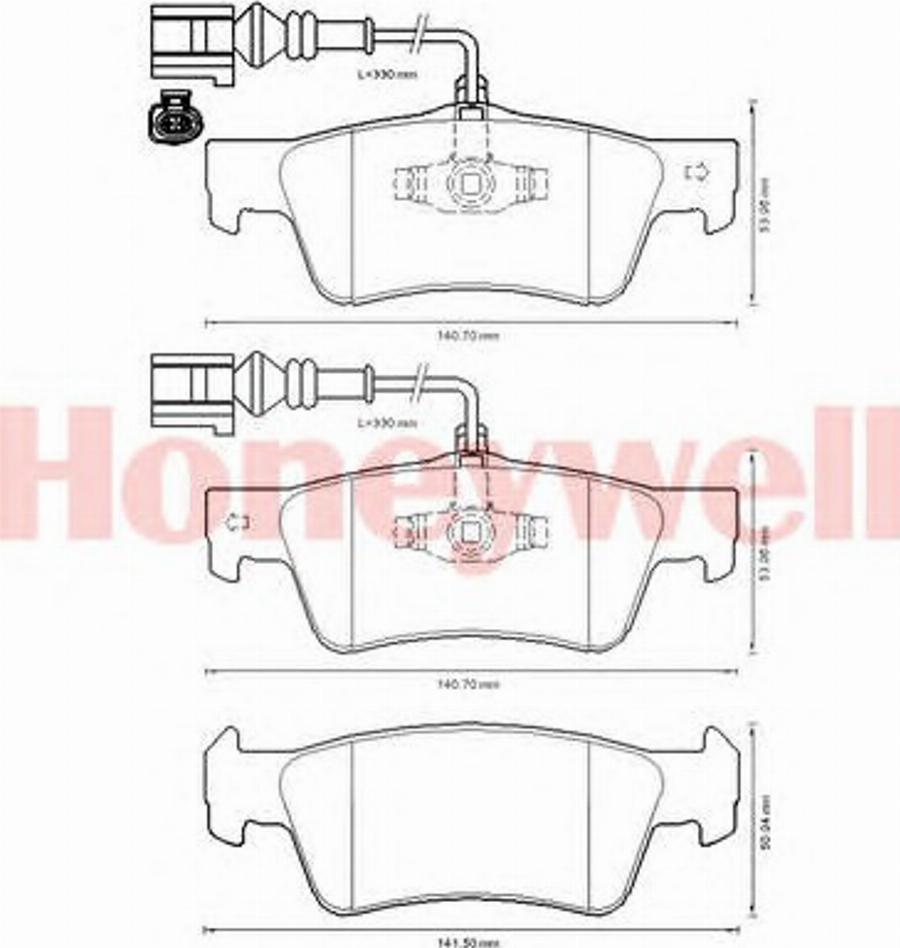 BENDIX 573301B - Тормозные колодки, дисковые, комплект avtokuzovplus.com.ua