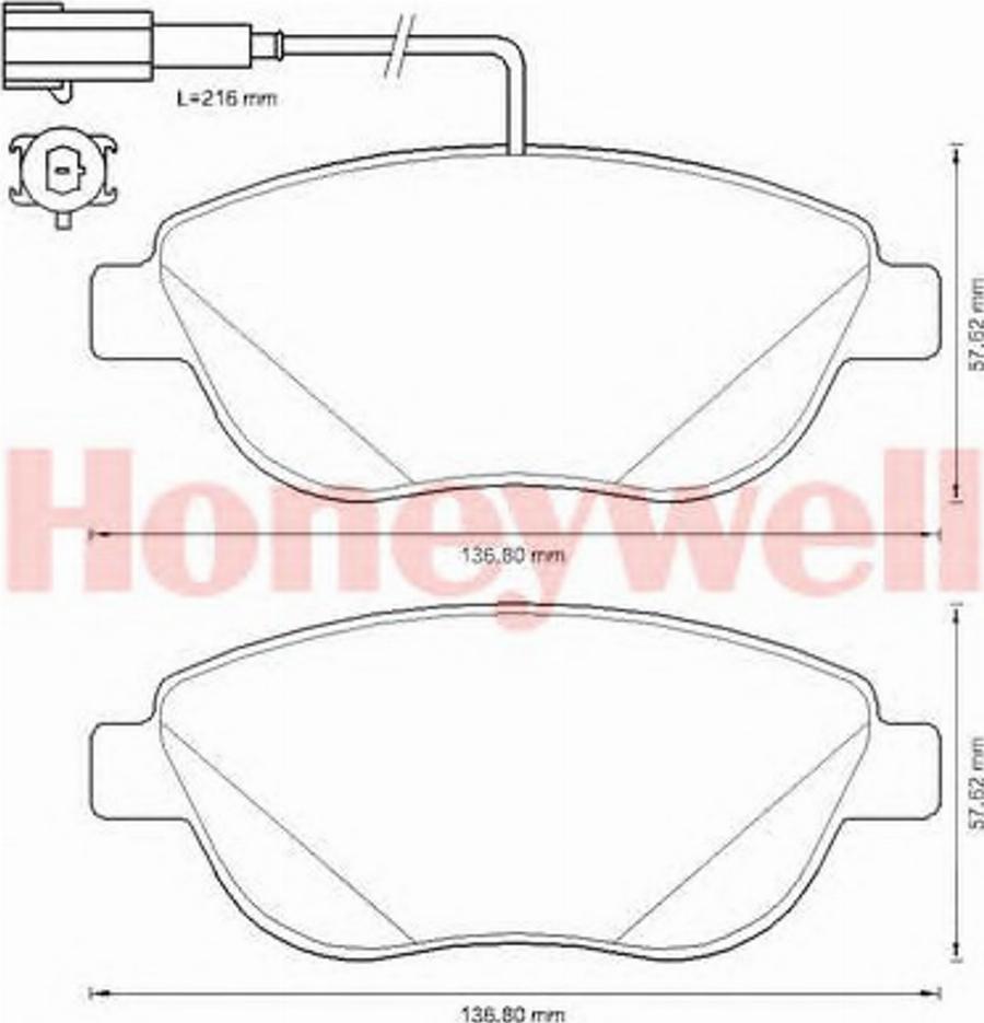 BENDIX 573306B - Гальмівні колодки, дискові гальма autocars.com.ua