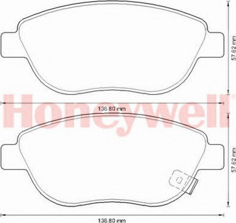 BENDIX 573308B - Гальмівні колодки, дискові гальма autocars.com.ua