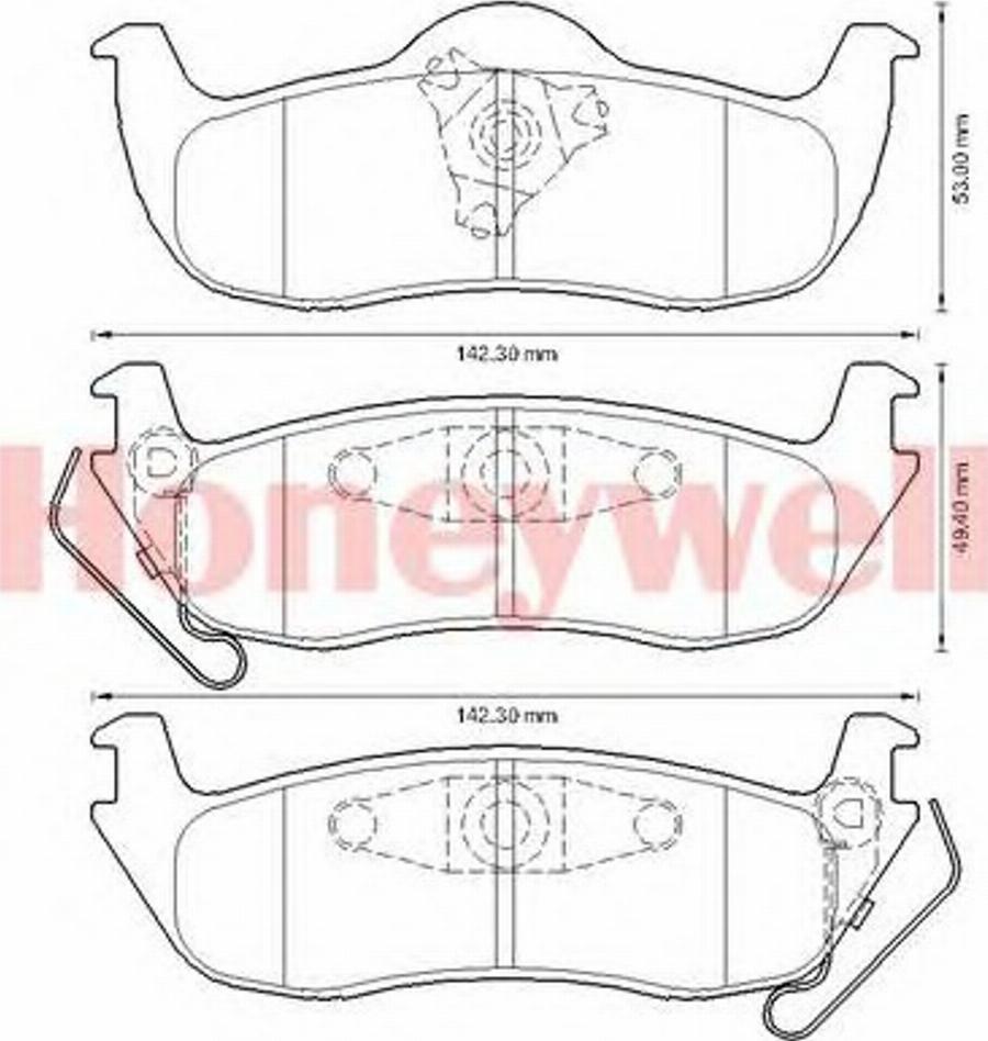 BENDIX 573319B - Тормозные колодки, дисковые, комплект autodnr.net