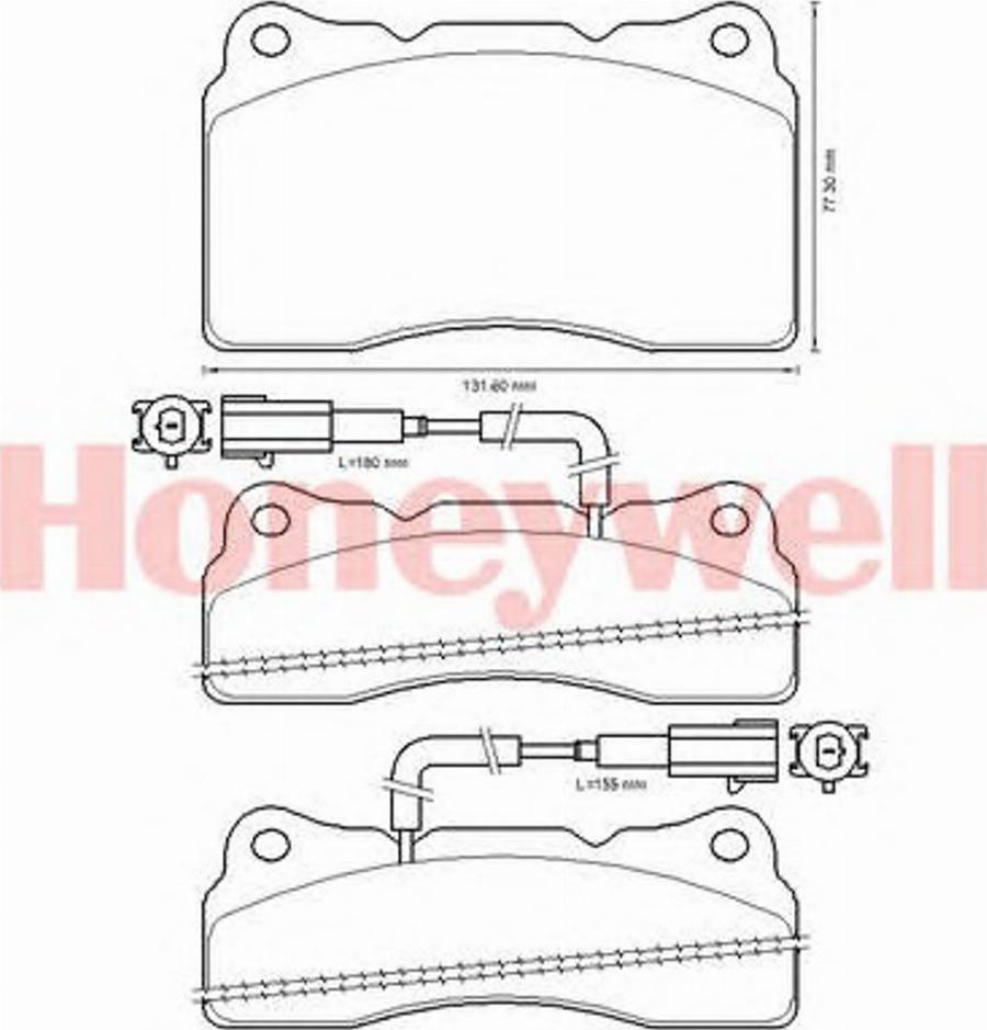 BENDIX 573322B - Тормозные колодки, дисковые, комплект avtokuzovplus.com.ua