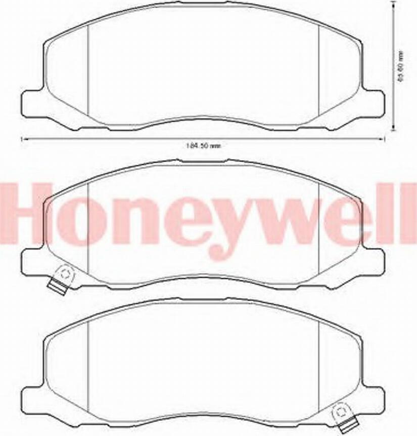 BENDIX 573326B - Тормозные колодки, дисковые, комплект avtokuzovplus.com.ua